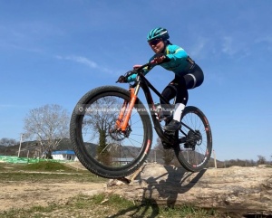 A MOUNTAIN BIKE TRAINING CAMP IS BEING HELD IN RUSSIA.